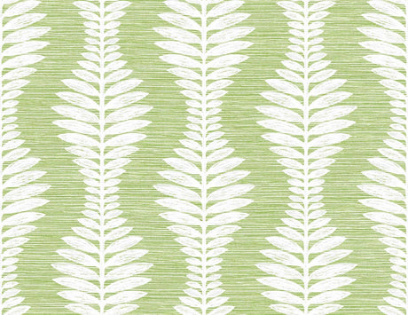 Seabrook Carina Leaf Ogee Greenery Wallpaper