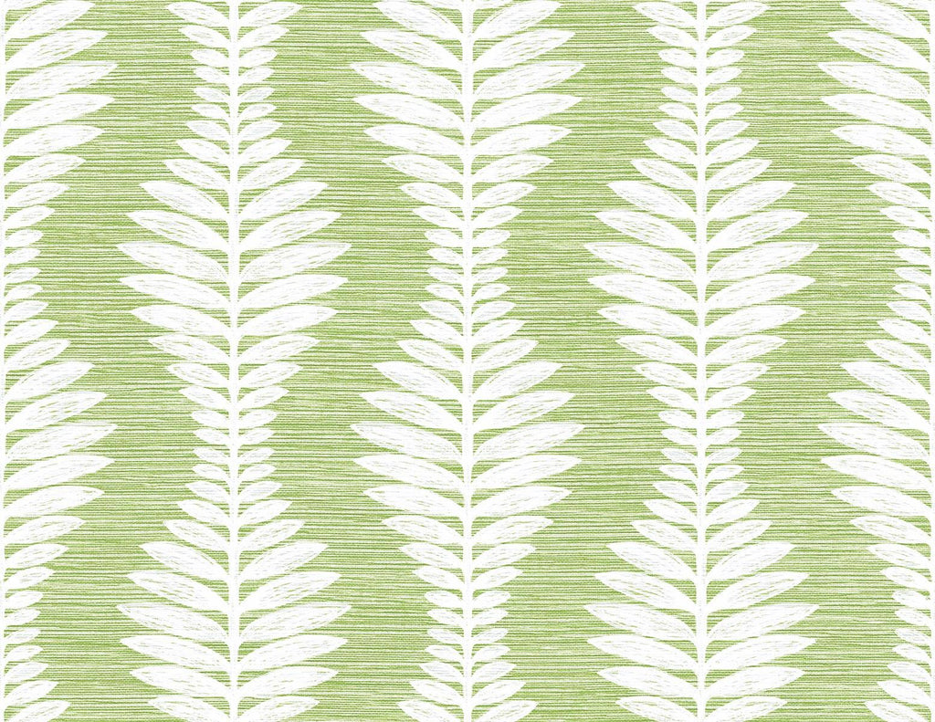 Seabrook Carina Leaf Ogee Greenery Wallpaper