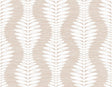 Seabrook Carina Leaf Ogee Blush Wallpaper