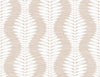 Seabrook Carina Leaf Ogee Blush Wallpaper