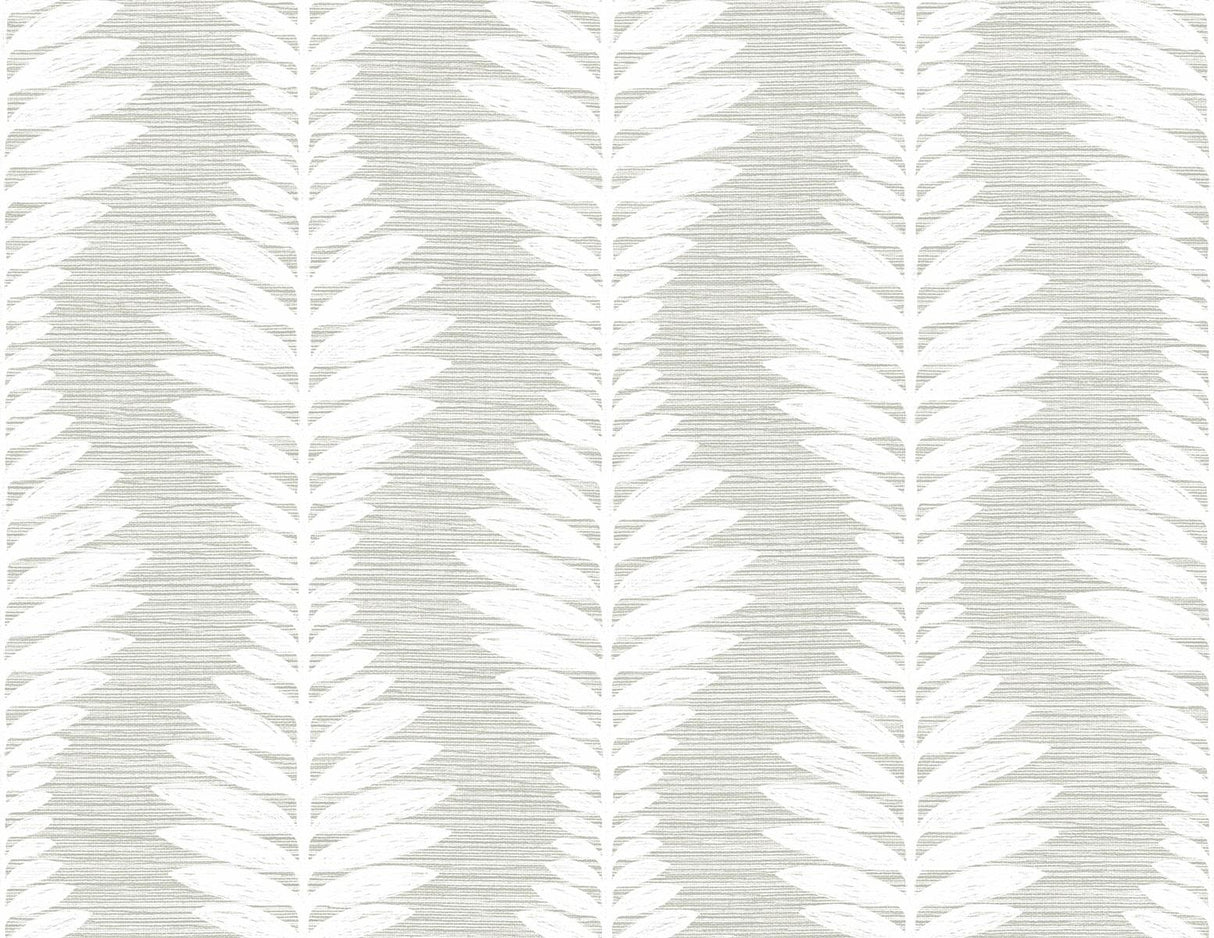 Seabrook Carina Leaf Ogee Grey Wallpaper