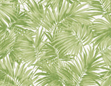 Seabrook Cordelia Tossed Palms Spring Green Wallpaper