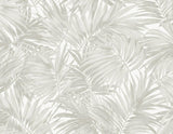 Seabrook Cordelia Tossed Palms Grey Wallpaper