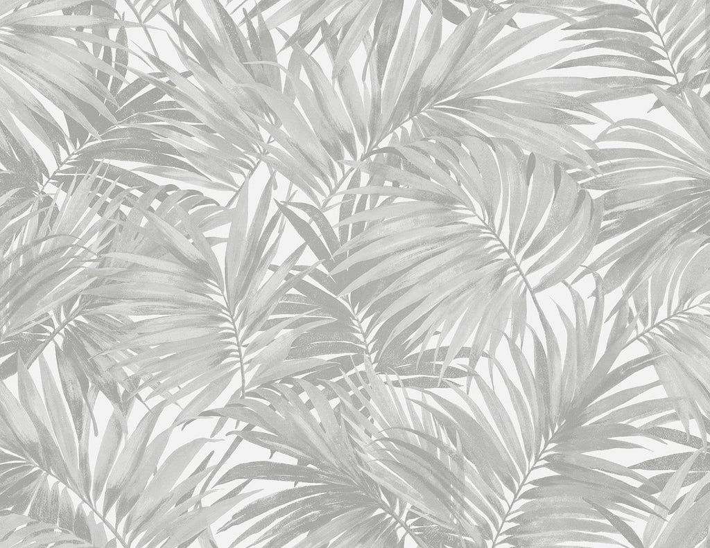 Seabrook Cordelia Tossed Palms Argos Grey Wallpaper