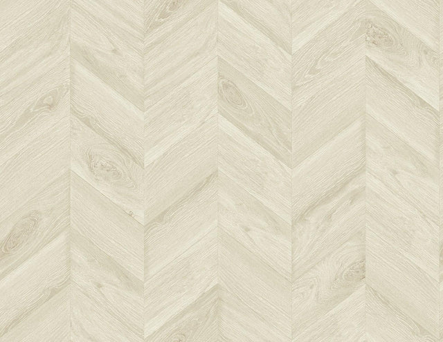 Seabrook Keone Bay Chevron Oat Wallpaper