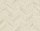 Seabrook Keone Bay Chevron Beige Wallpaper