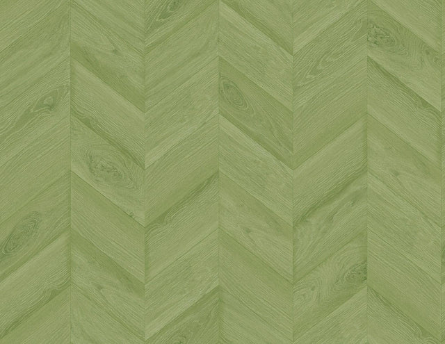 Seabrook Keone Bay Chevron Summer Fern Wallpaper