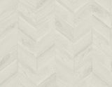 Seabrook Keone Bay Chevron Pearl Grey Wallpaper