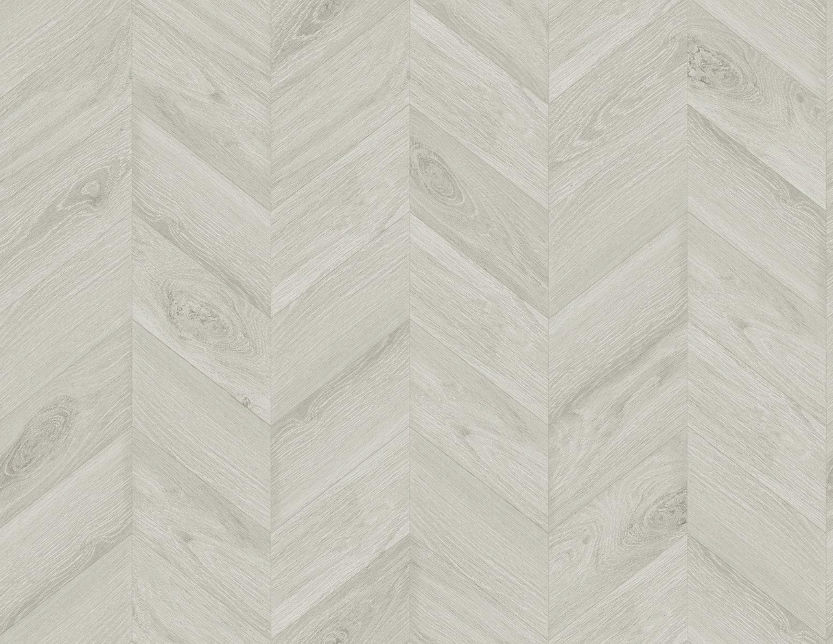 Seabrook Keone Bay Chevron Grey Wallpaper