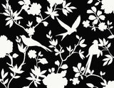 Seabrook Kauai Bird Toile Inkwell Wallpaper