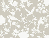Seabrook Kauai Bird Toile Argos Grey Wallpaper
