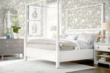 Seabrook Kauai Bird Toile Grey Wallpaper
