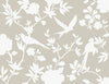 Seabrook Kauai Bird Toile Argos Grey Wallpaper