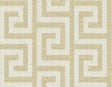 Seabrook Luna Retreat Greek Key Golden Wallpaper