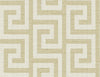 Seabrook Luna Retreat Greek Key Golden Wallpaper