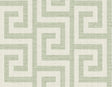 Seabrook Luna Retreat Greek Key Green Ivy Wallpaper