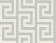 Seabrook Luna Retreat Greek Key Pewter Wallpaper