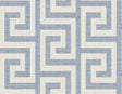 Seabrook Luna Retreat Greek Key Blue Lake Wallpaper