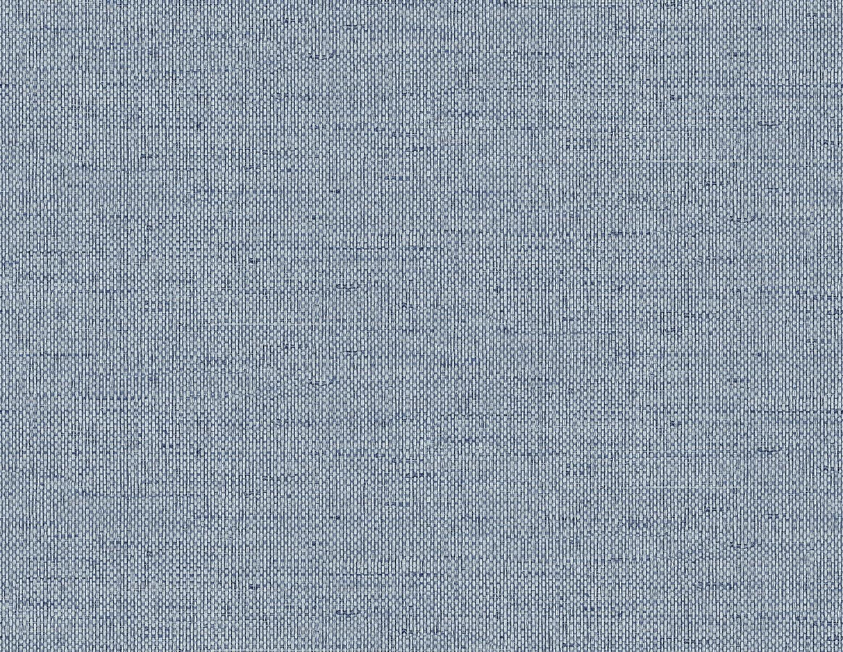 Seabrook Kaya Faux Paperweave Coastal Blue Wallpaper