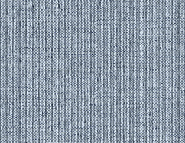 Seabrook Kaya Faux Paperweave Coastal Blue Wallpaper