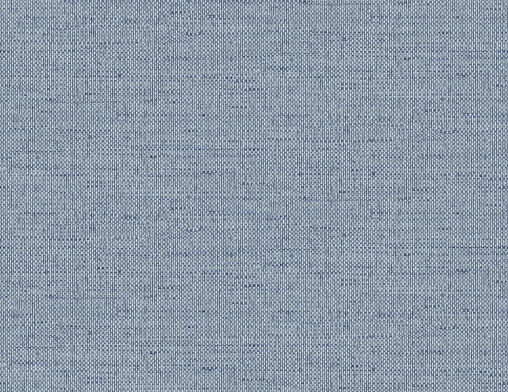 Seabrook Kaya Faux Paperweave Coastal Blue Wallpaper