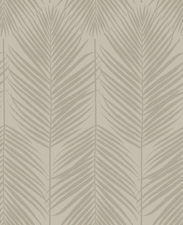 Seabrook Persei Palm Champagne Wallpaper