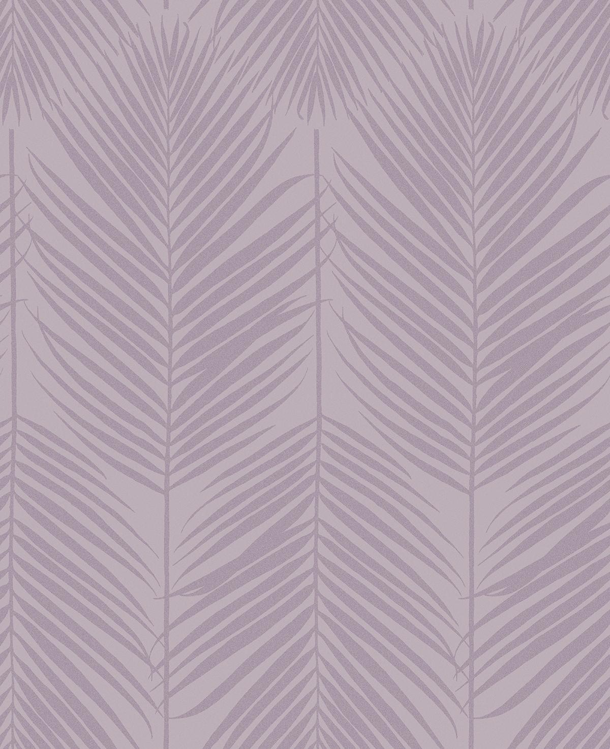 Seabrook Persei Palm Lilac Wallpaper