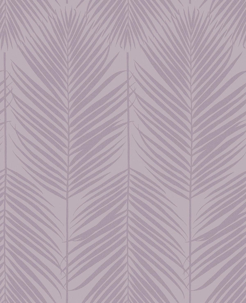 Seabrook Persei Palm Lilac Wallpaper