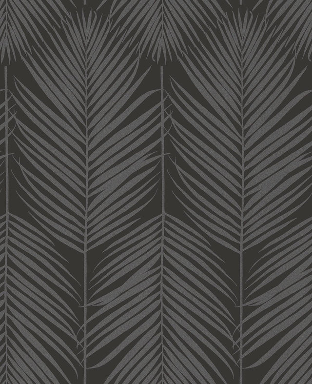 Seabrook Persei Palm Midnight Galaxy Wallpaper