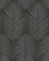 Seabrook Persei Palm Black Wallpaper
