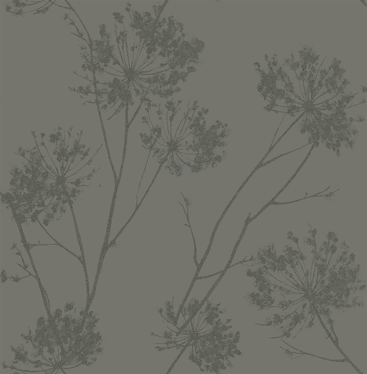 Seabrook Wild Grass Zinc Wallpaper