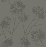 Seabrook Wild Grass Silver Wallpaper