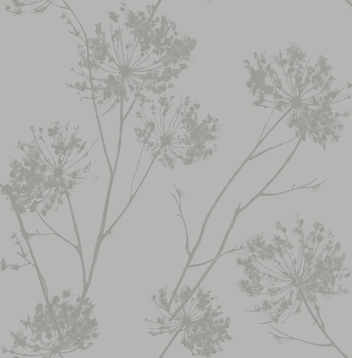 Seabrook Wild Grass Silversmoke Wallpaper