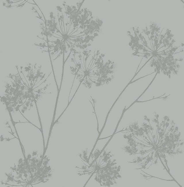 Seabrook Wild Grass Silversmoke Wallpaper