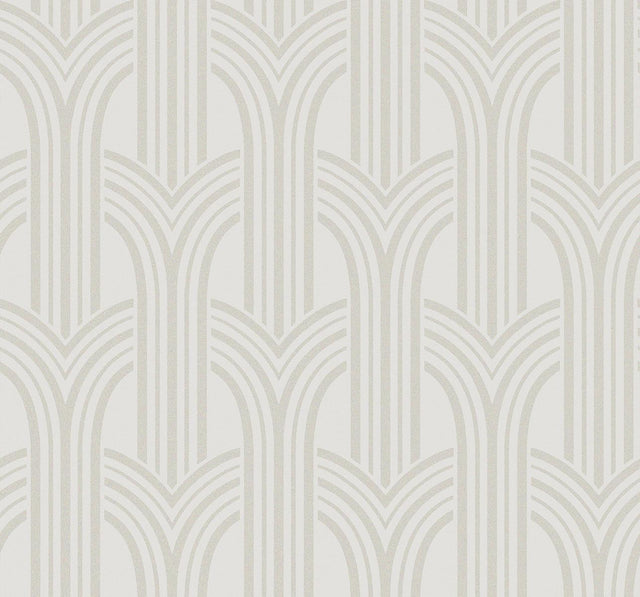 Seabrook Dco Arches Pearlescent Wallpaper