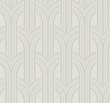 Seabrook Déco Arches Off-White Wallpaper