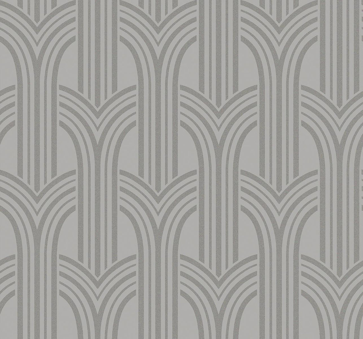 Seabrook Dco Arches Nickel Wallpaper