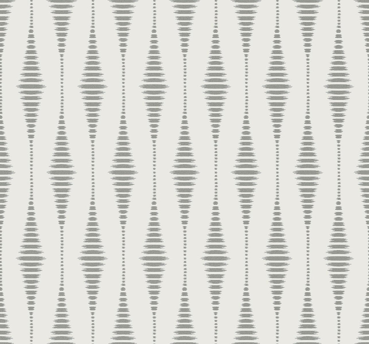 Seabrook Diamond Stripe Silver Wallpaper