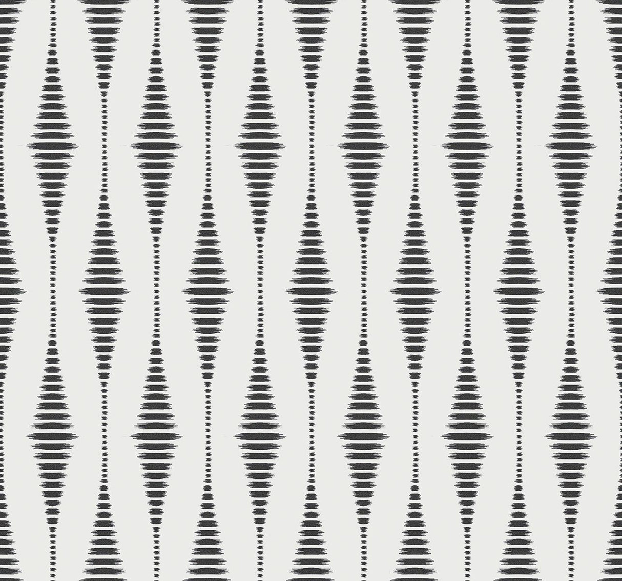 Seabrook Diamond Stripe Black Wallpaper