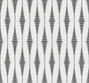 Seabrook Diamond Stripe Black Satin & Pearl Wallpaper