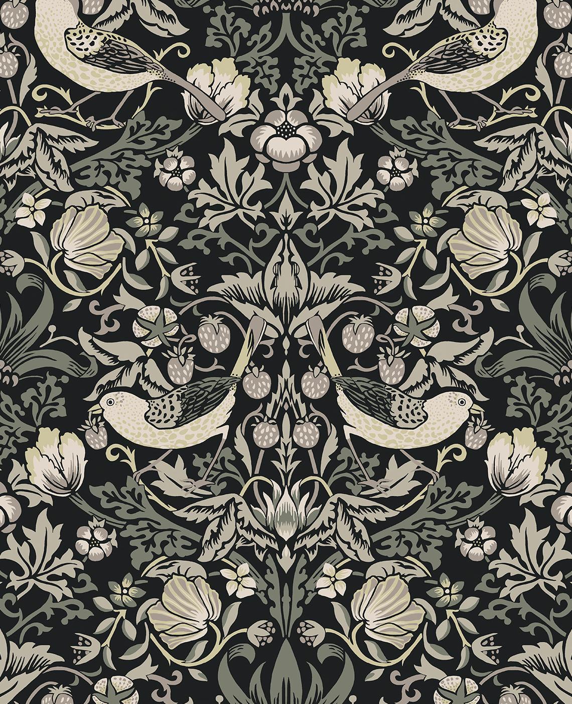 Seabrook Fragaria Garden Blacksmith Wallpaper