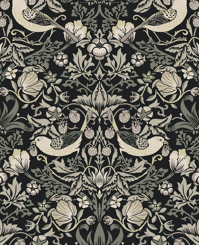 Seabrook Fragaria Garden Blacksmith Wallpaper