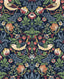 Seabrook Fragaria Garden Midnight Blue Wallpaper