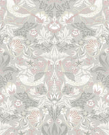 Seabrook Fragaria Garden Grey Wallpaper