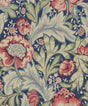 Seabrook Acanthus Garden Marine Blue & Watermelon Wallpaper