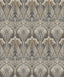 Seabrook Dragonfly Damask Bronze & Smoke Wallpaper