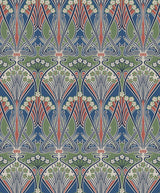 Seabrook Dragonfly Damask Multicolored Wallpaper