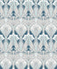 Seabrook Dragonfly Damask Aegean Blue & Dewdrop Wallpaper