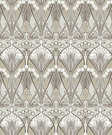 Seabrook Dragonfly Damask Warm Pewter Wallpaper