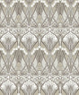Seabrook Dragonfly Damask Warm Pewter Wallpaper